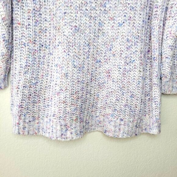 TORRID Multicolored Confetti Chunky Knit V-neck Sweater size 1 (1X) Comfy Soft - Picture 8 of 13